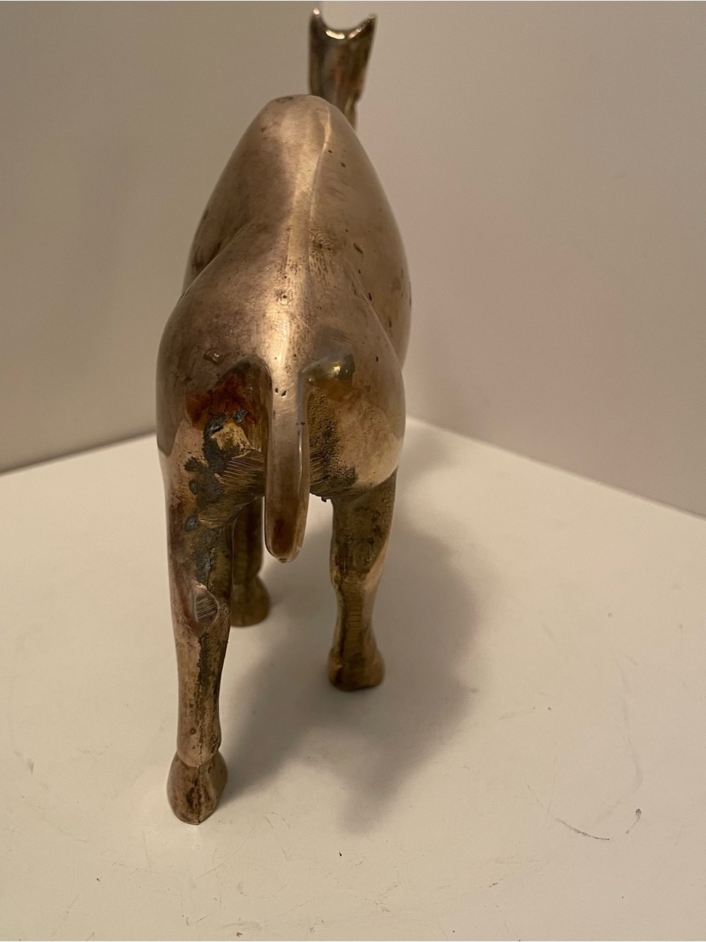 Vintage Solid Brass Camel Figurine Dromedary Mid Century Modern Design - Picture 4 of 7